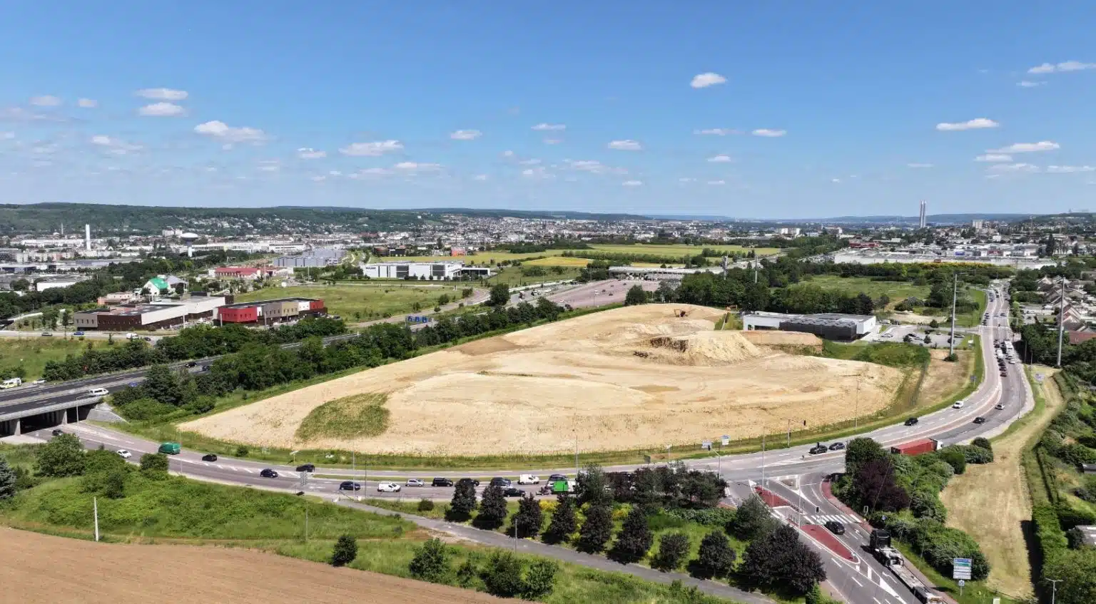 Buchelay - site fin des apports de terres - juin 2024